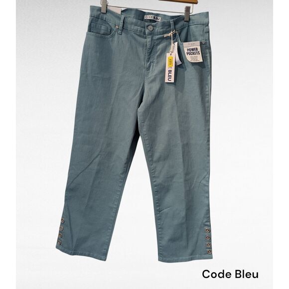 Pants - NWT  Code Bleu Chelsea Classic Rise Secret Tummy Panel Capri  Sz 12P
